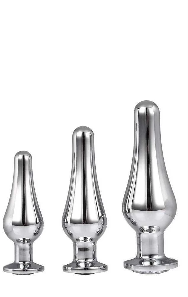 Trijų metalinių analinių kaiščių rinkinys