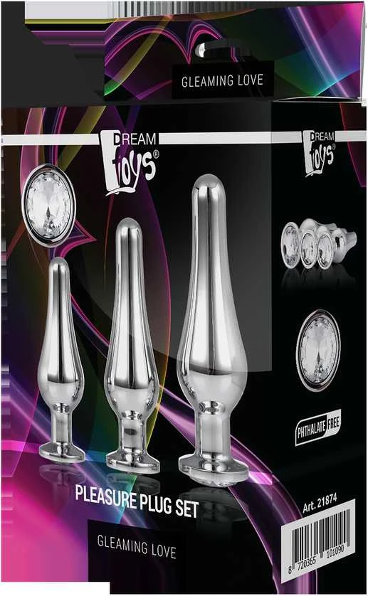Dreamtoys SPINDINTIS MEILĖS MALONUMŲ RINKINYS SIDABRO