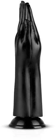 Juodas fisting dildo maldos pozos delnų formos