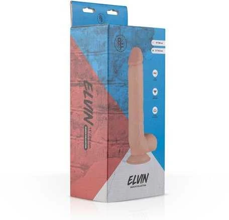 Easytoys Lankstus tikroviškas styguotas dildo su siurbtuku