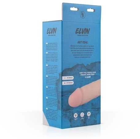 Easytoys Lankstus tikroviškas styguotas dildo su siurbtuku
