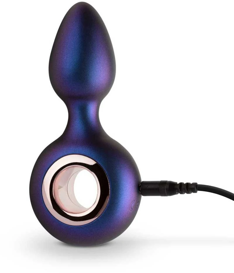 Easytoys Hueman – vibruojantis analinis kištukas Deep Space