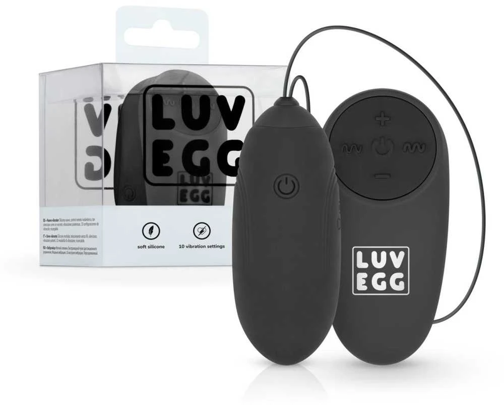 Easytoys Stiprus vibruojantis kiaušinis vandeniui atsparus nuotolinio valdymo pultas 10 režimų