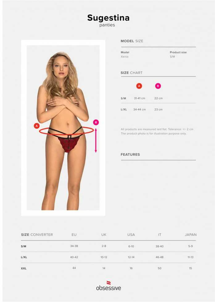 Obsessive - Sugestina panties L/XL