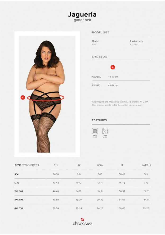 Obsessive OBS Garter Belt 4XL/5XL