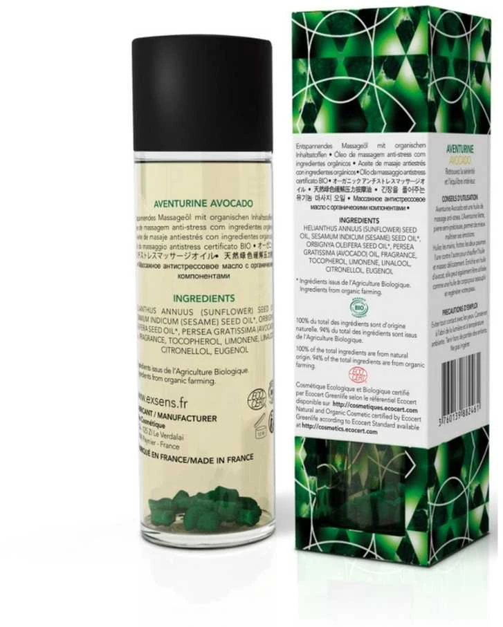 Exsens NATURALNY OLEJEK DO MASAŻU DLA PAR Z OLEJEM Z AVOCADO DO RELAKSU 100ML