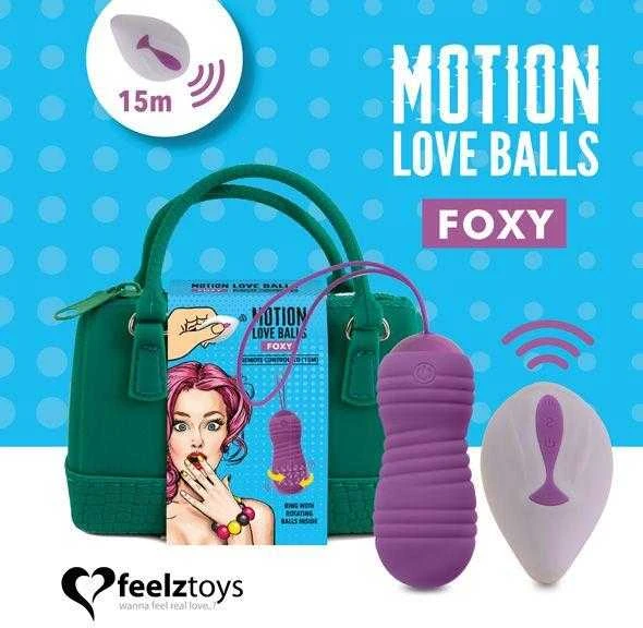 Feelz Toys FeelzToys – nuotoliniu būdu valdomi judesio meilės kamuoliukai Foxy