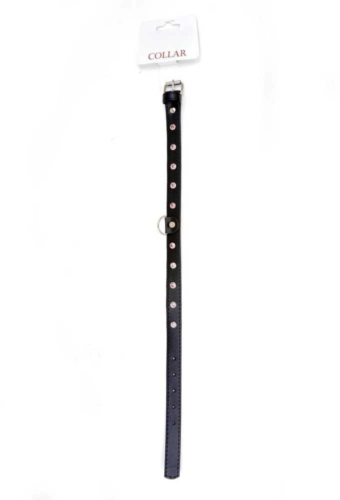 Fetish B Series Bdsm bondage dominantinė apykaklė 2cm, odinė rožinė