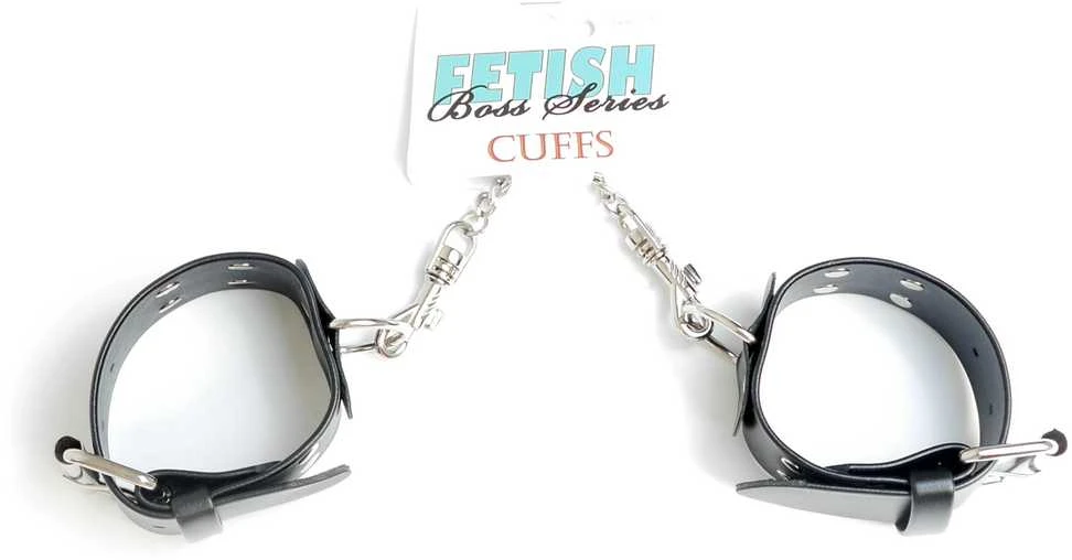 Fetish B Series Fetish B serijos odiniai antrankiai su reguliuojamomis bdsm sekso grandinėmis