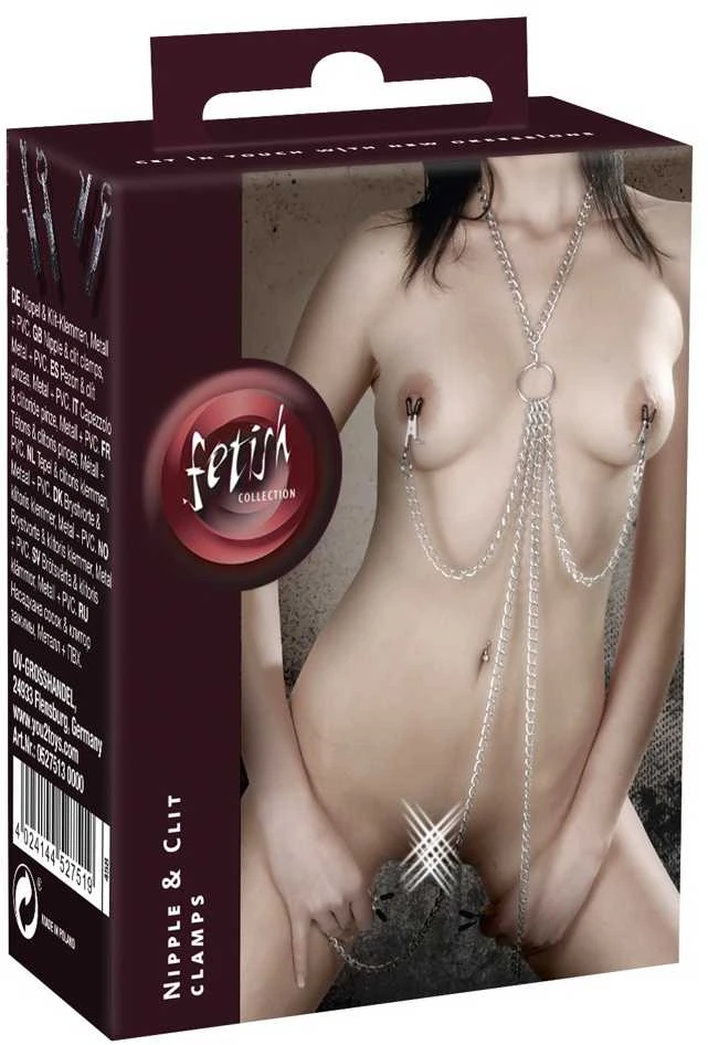 Fetish Collection Diržai su spaustukais