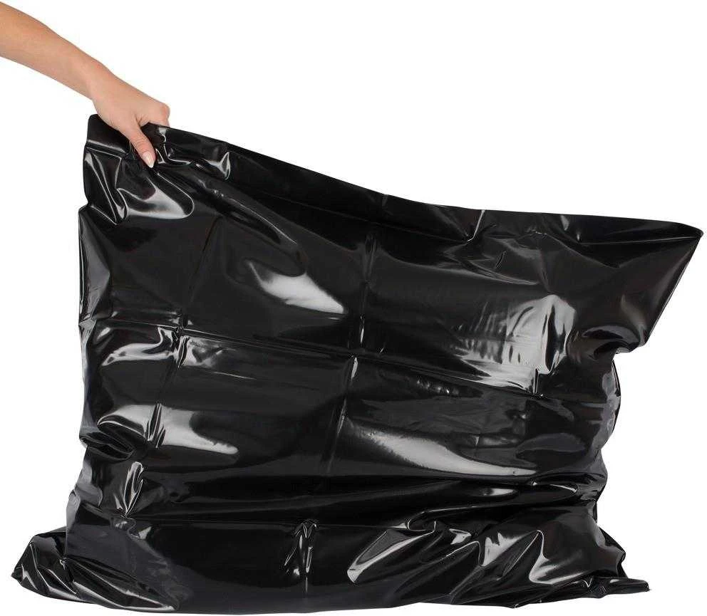 Fetish Collection Vinyl Pillow Case juodas vinilinis pagalvės užvalkalas