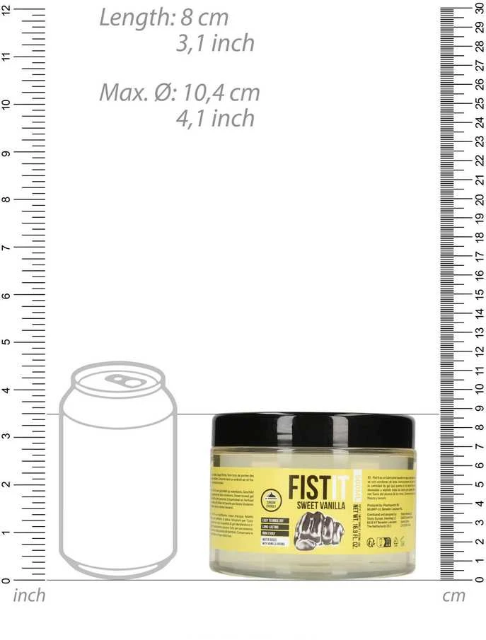 Shots Fist It Itin tirštas lubrikantas – vanilė – 17 fl oz / 500 ml