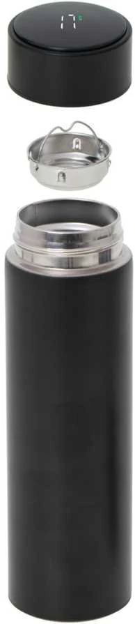Gede Termo puodelis - termosas 500ML su LED temperatūros indikatoriumi, juodas