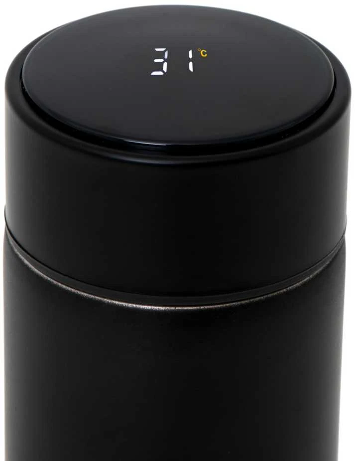 Gede Termo puodelis - termosas 500ML su LED temperatūros indikatoriumi, juodas