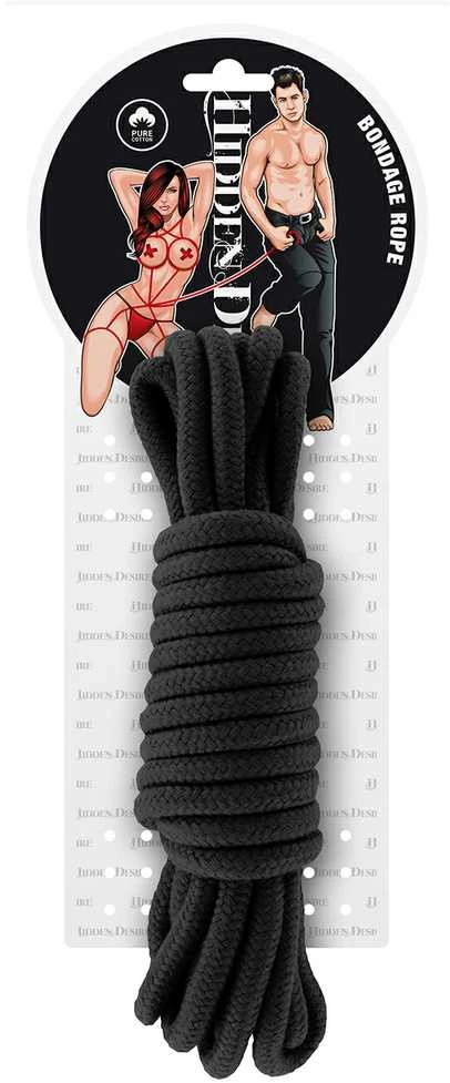 Hidden Desire Wiązania-BONDAGE ROPE 5 METER Juodas