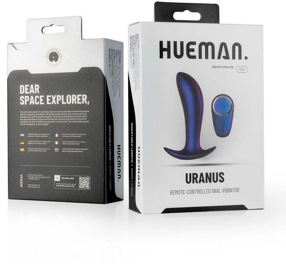 Hueman Uranus vibratorius su pakuote
