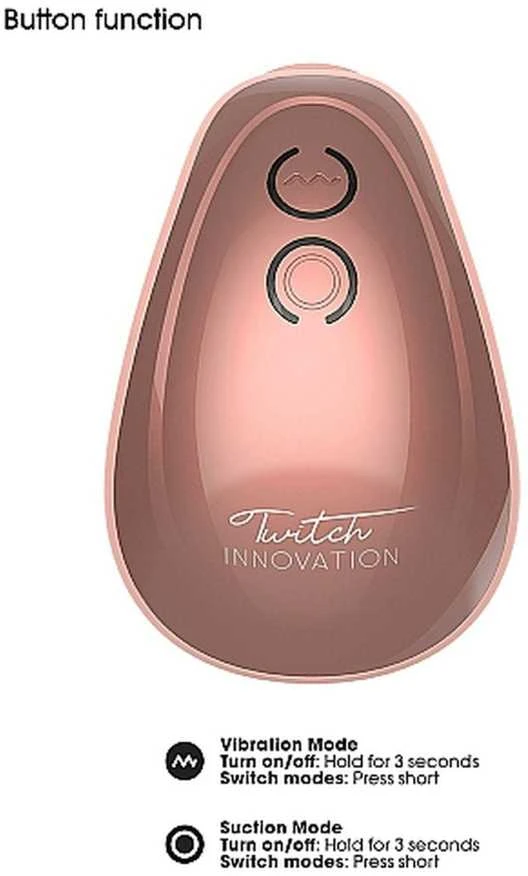Innovation By Shots Twitch – laisvų rankų įrangos siurbimo ir vibracijos žaislas