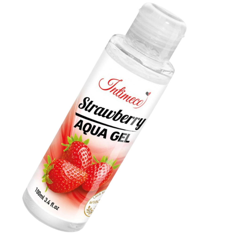 Intimeco Strawberry Aqua Gel drėkinamasis intymus gelis su braškių skoniu 100ml