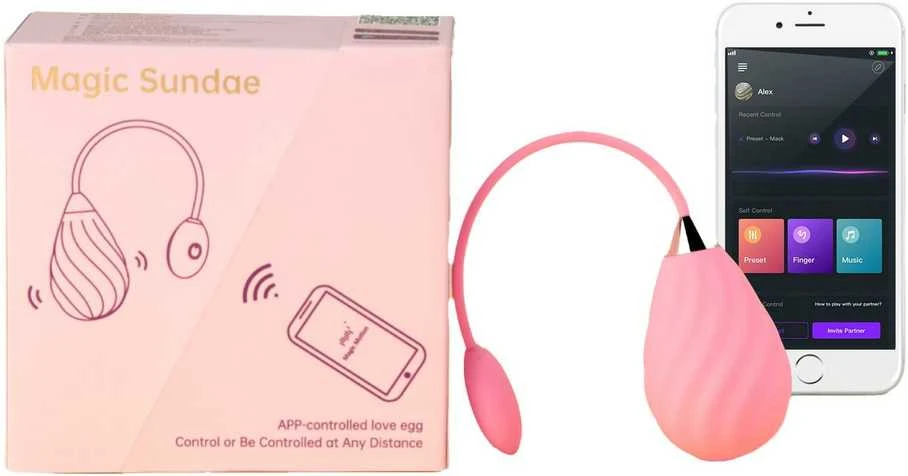 Magic Motion - Magic Sundae App Controlled Love Egg Rožinė