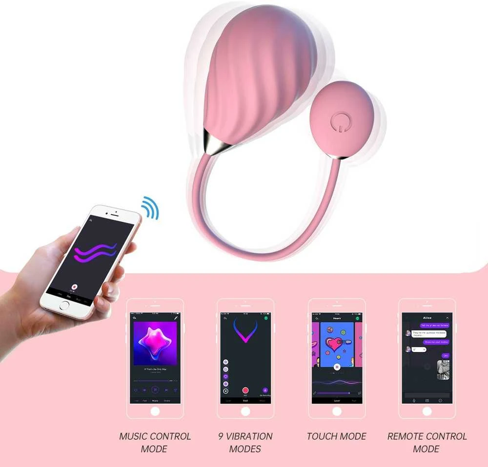 Magic Motion - Magic Sundae App Controlled Love Egg Rožinė