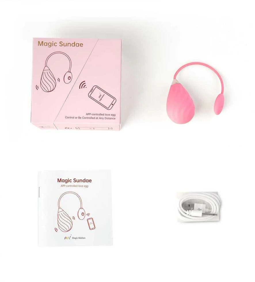 Magic Motion - Magic Sundae App Controlled Love Egg Rožinė