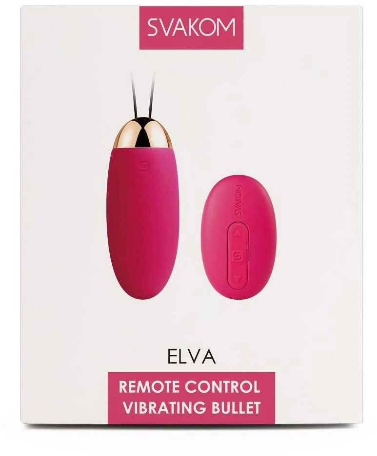 Svakom - Elva Vibrating Egg Plum Raudona