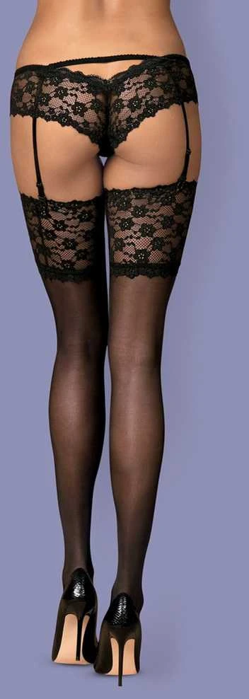 Obsessive - Letica kojinės Juodas S/M
