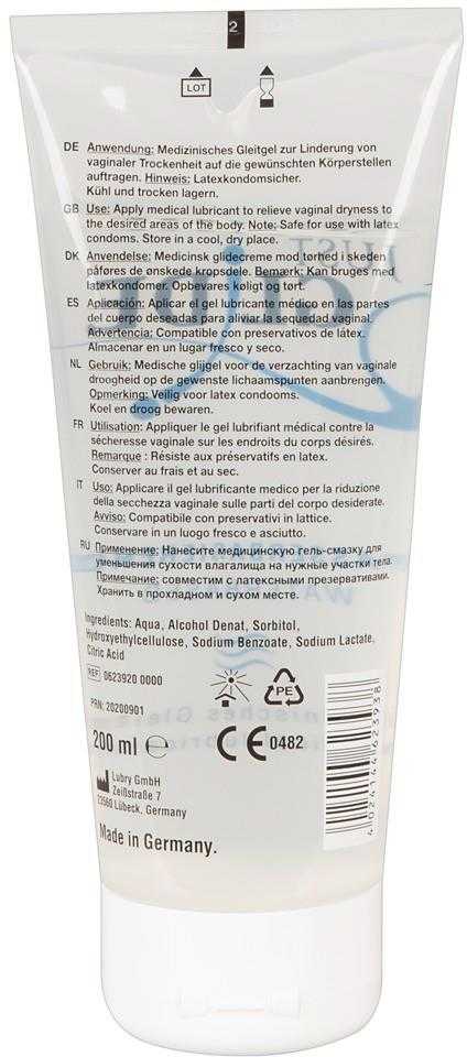 Just Glide Vandens pagrindo lubrikantas, 200 ml