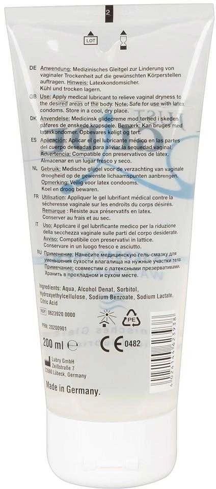 Just Glide Vandens pagrindo lubrikantas, 200 ml