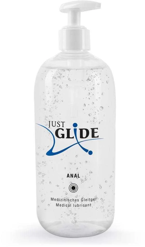 Just Glide Anal Analinis vandens pagrindo lubrikantas, 500 ml
