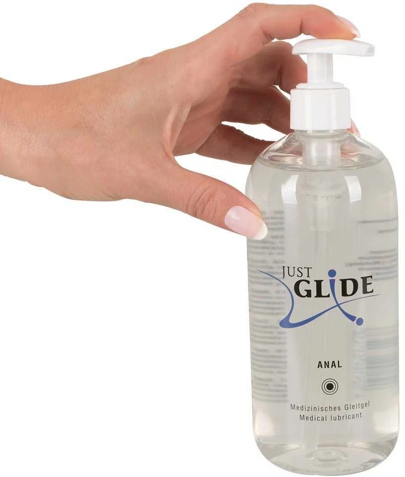 Just Glide Anal Analinis vandens pagrindo lubrikantas, 500 ml