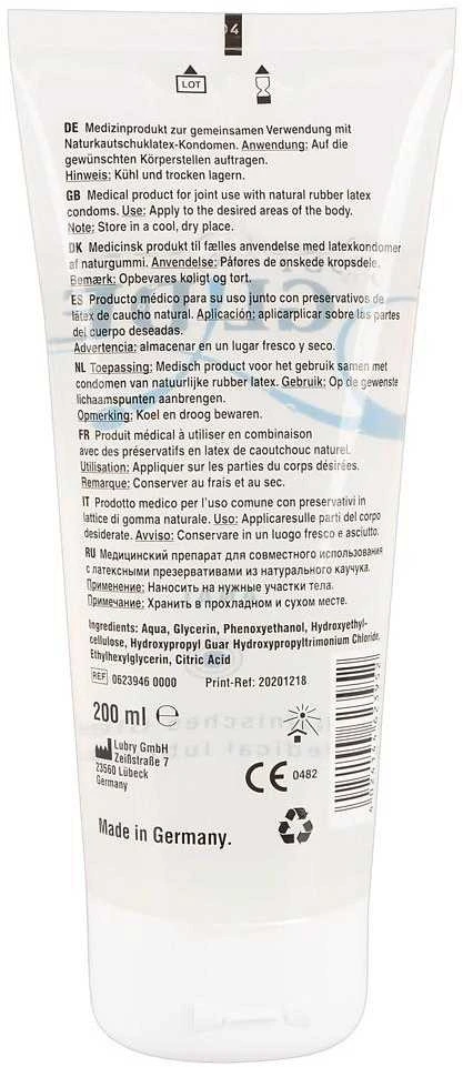 Just Glide Anal Analinis vandens pagrindo lubrikantas, 200 ml