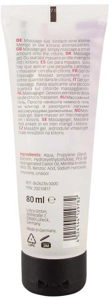 Just Play Orgasm Gel Erotinis gelis su mėtų aliejumi (80 ml)