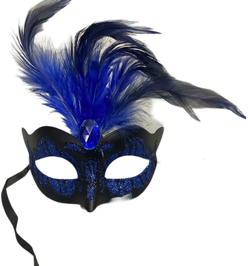 Kinky Mask Venecijos kaukė BDSM maskuotė fetišas sex mėlyna