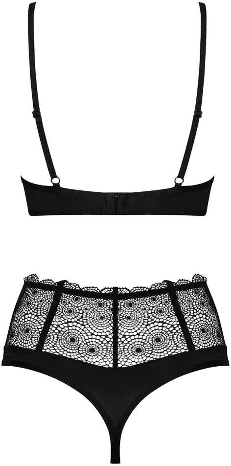 Obsessive - Sharlotte 2 Pcs Set Juodas XXL