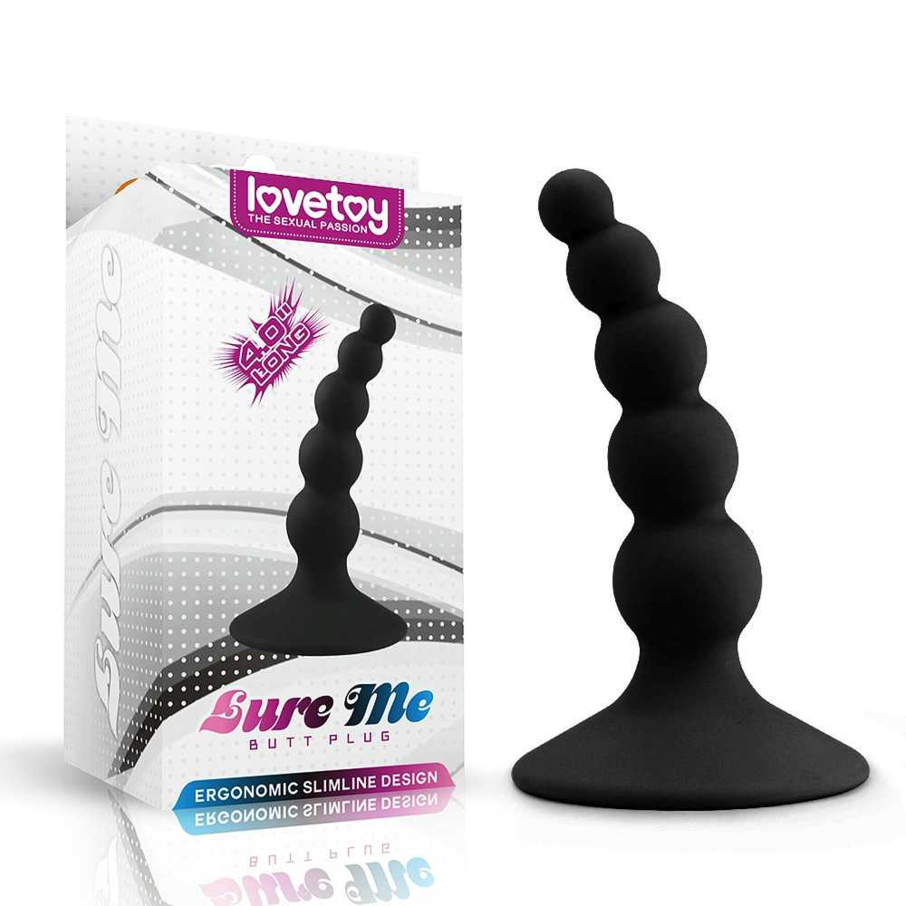 LOVETOY LURE ME analinis kištukas su karoliukais