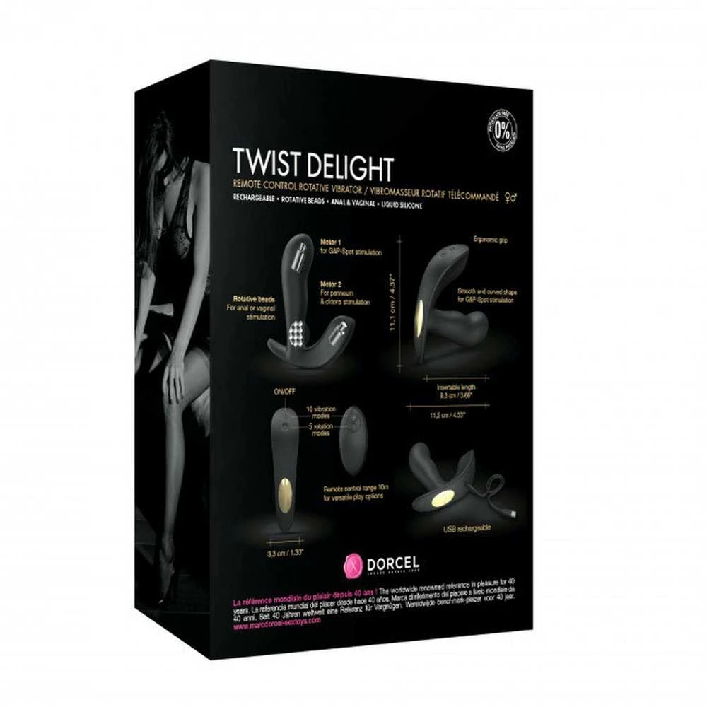 Marc Dorcel Analinio kištuko sukimosi dorcel twist delight 10 režimas