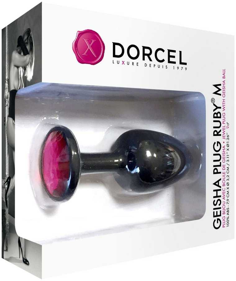 Marc Dorcel Analinis kištukas su kristaliniu dorcel geišos kištukas m 8cm