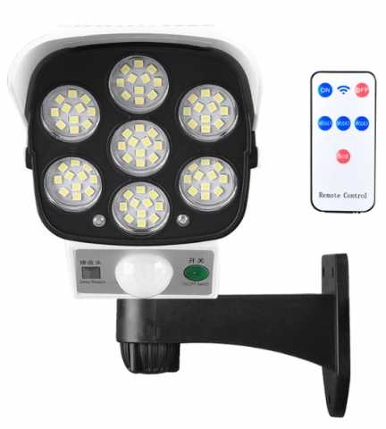 Lampa solarna atrapa kamery