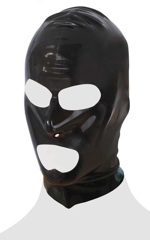 Late X Latex Mask juodas