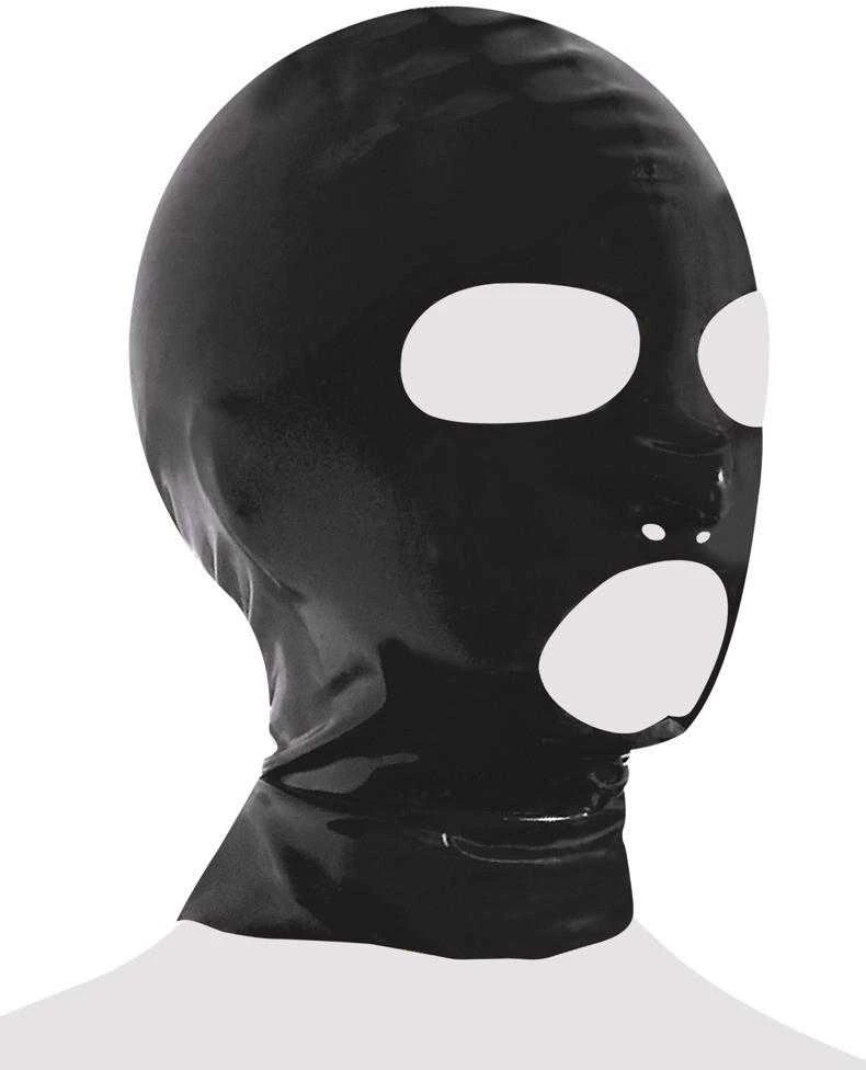 Late X Latex Mask juodas