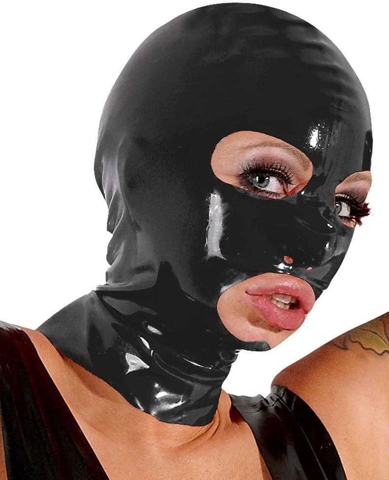 Late X Latex Mask juodas