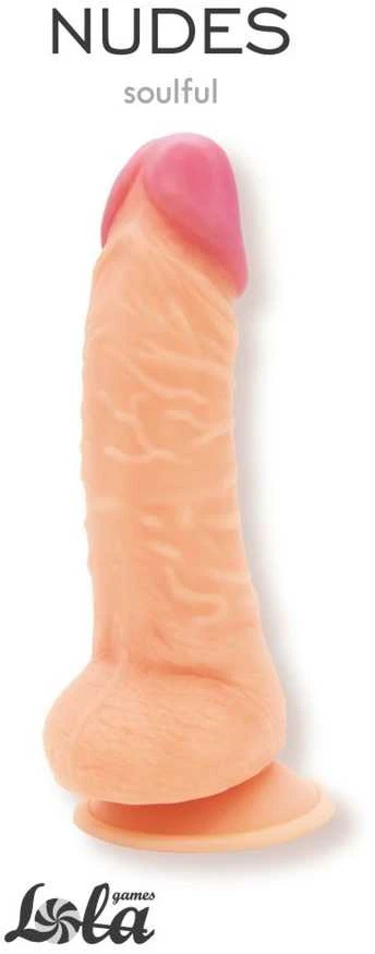Lola Games Storas tikroviškas gyslotas minkštas penis 13,5 cm