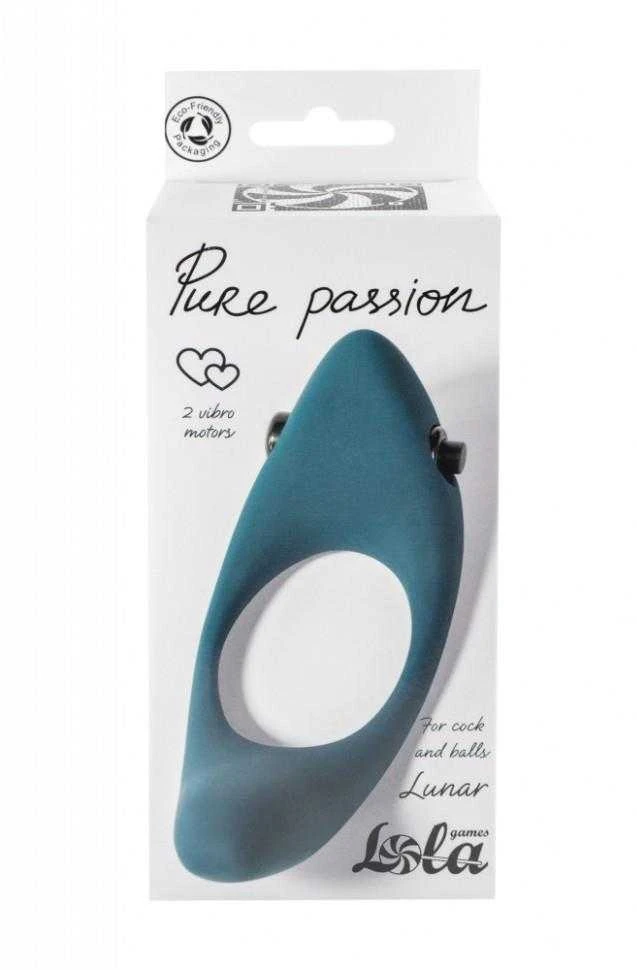 Lola Games Pierścień-Erection Vibroring Pure Passion Lunar Žalias