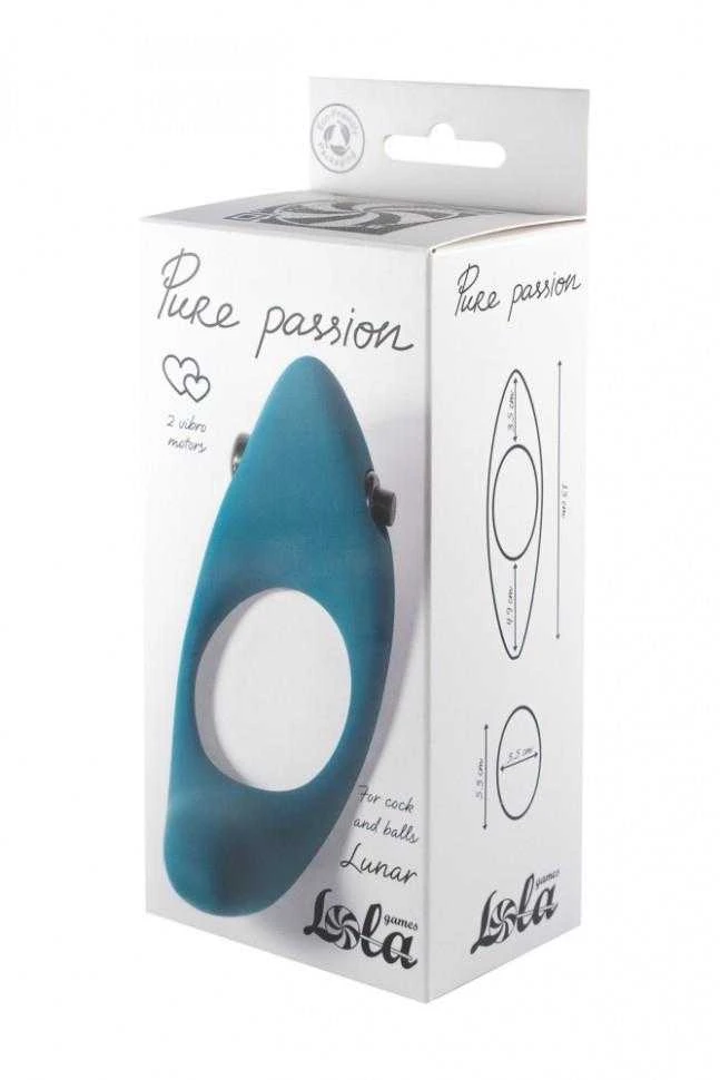 Lola Games Pierścień-Erection Vibroring Pure Passion Lunar Žalias