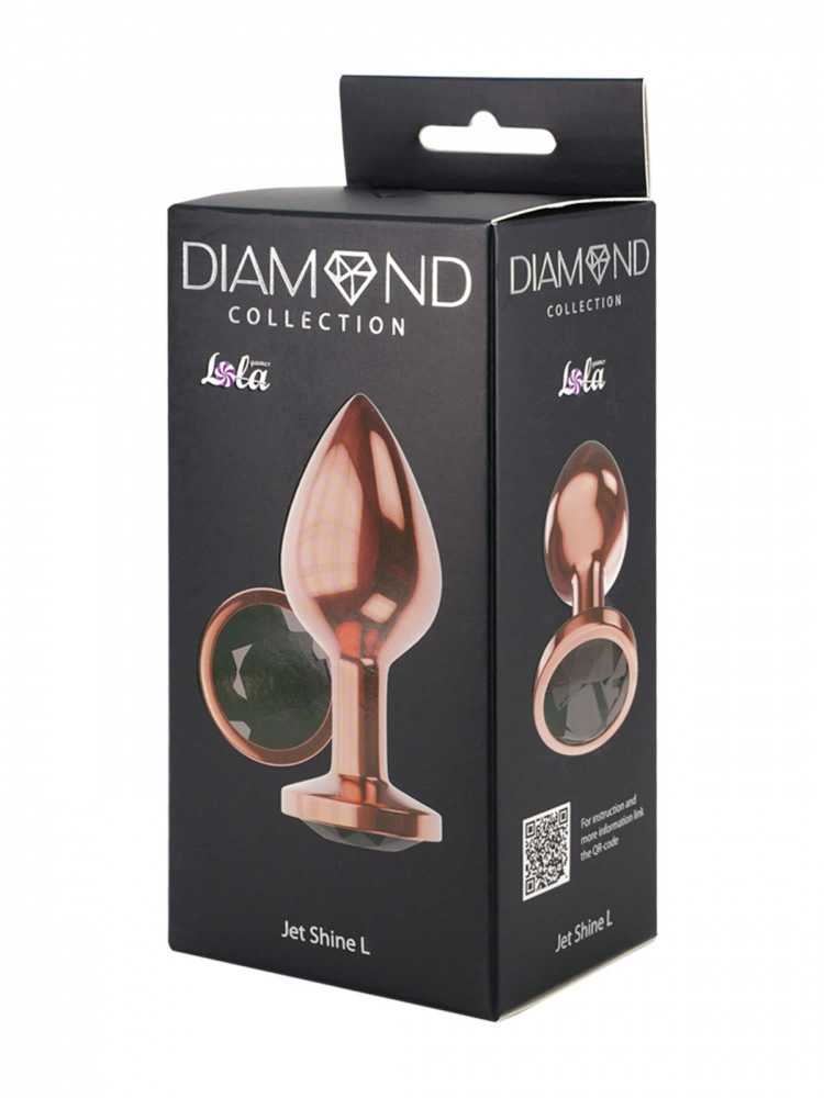Lola Games Plug-Butt Plug Diamond Jet Shine L Rose Gold