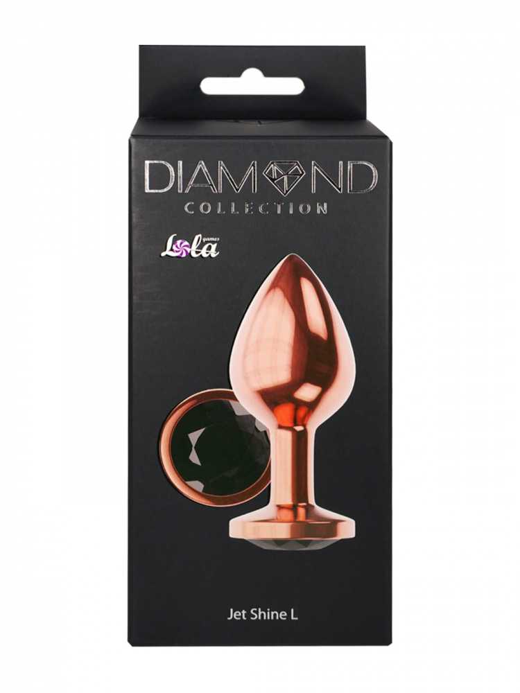 Lola Games Plug-Butt Plug Diamond Jet Shine L Rose Gold