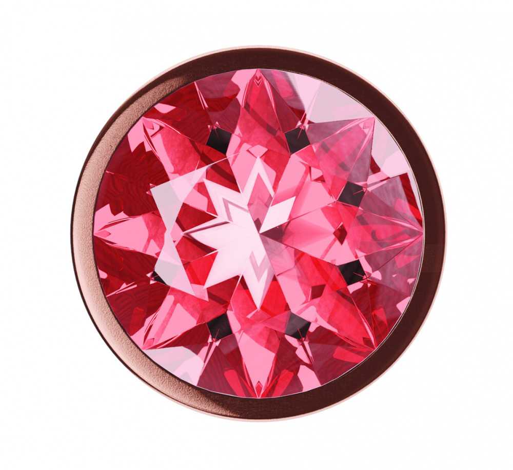 Lola Games Plug-Butt Plug Diamond Ruby Shine L Rose Gold