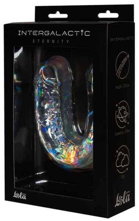Lola Games Double skaidrus silikoninė dildė 29cm