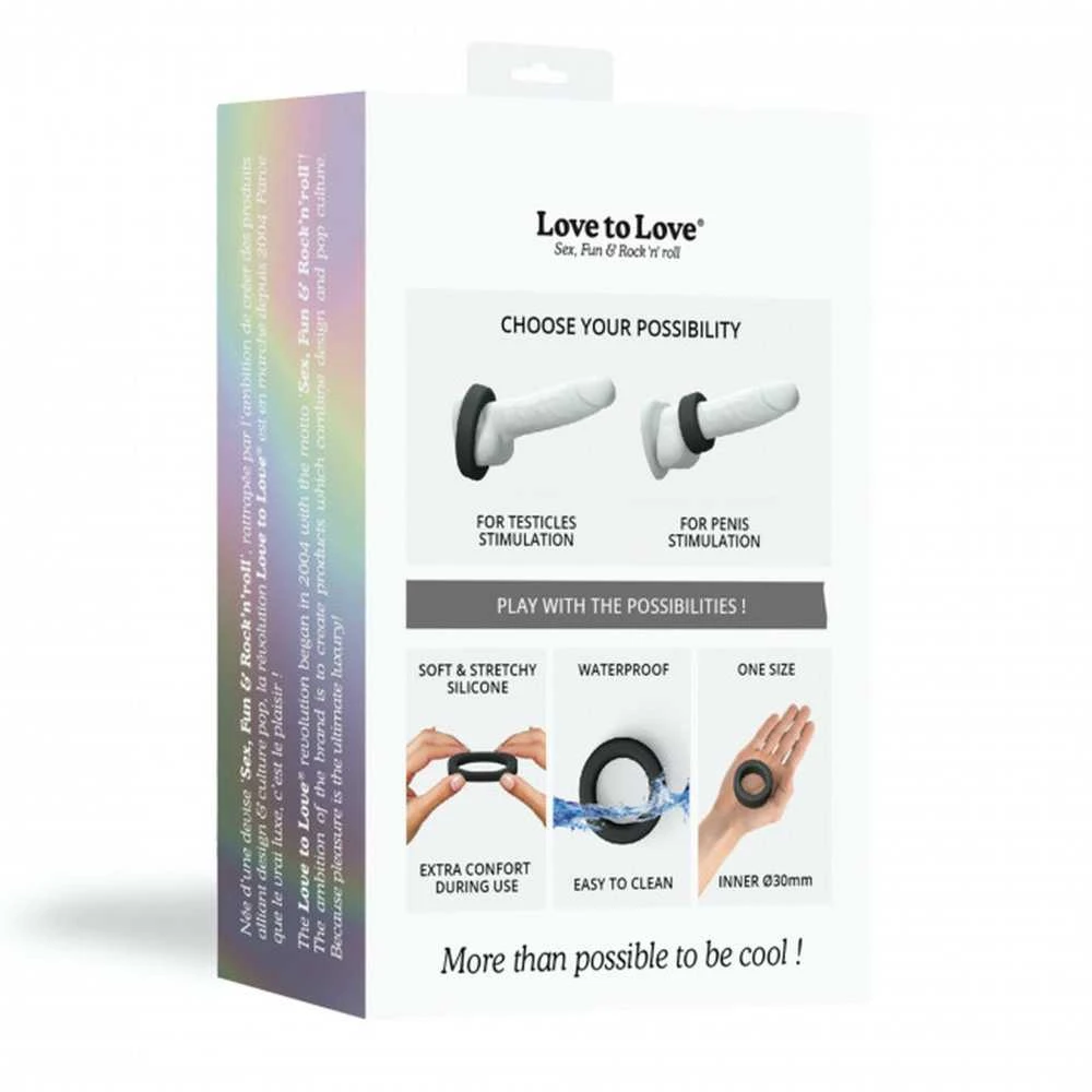 Love To Love COOL RING - Juodas ONYX